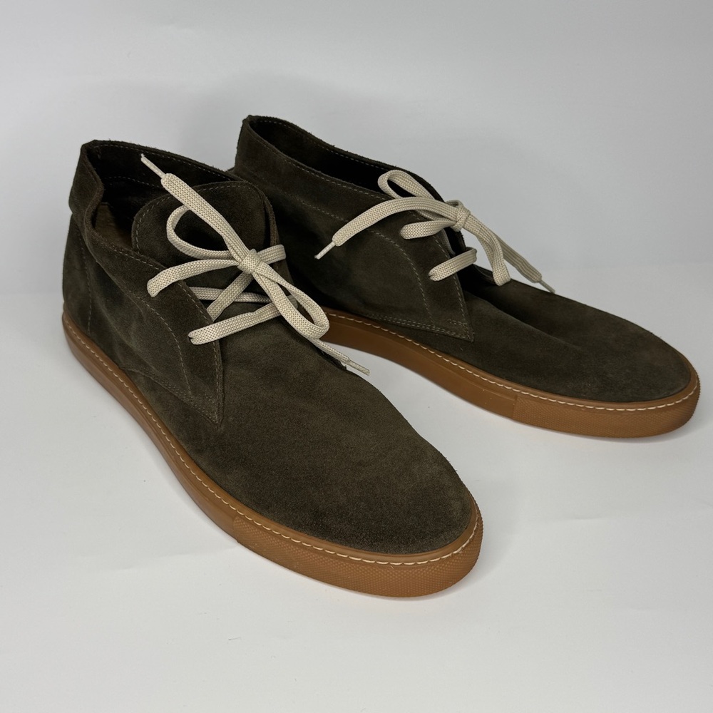 Suede Leather Chukka Boots Mens 11 Earth Green Goblincore Shoes Coop Barneys NY